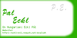 pal eckl business card